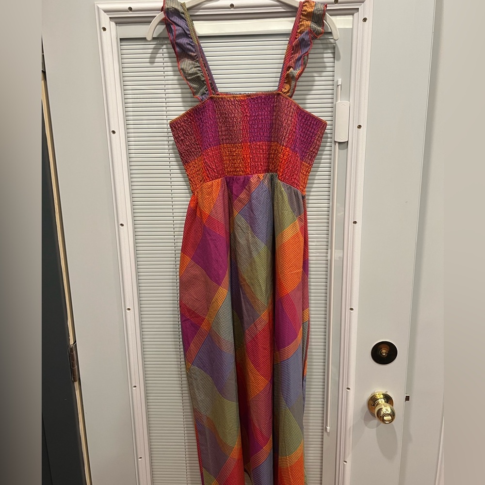 New w/o tags Time and Tru Smocked Midi Dress - Picture 8 of 10